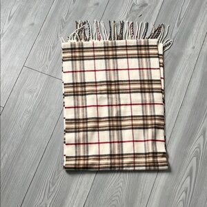Chic Plaid Fringe Scarf